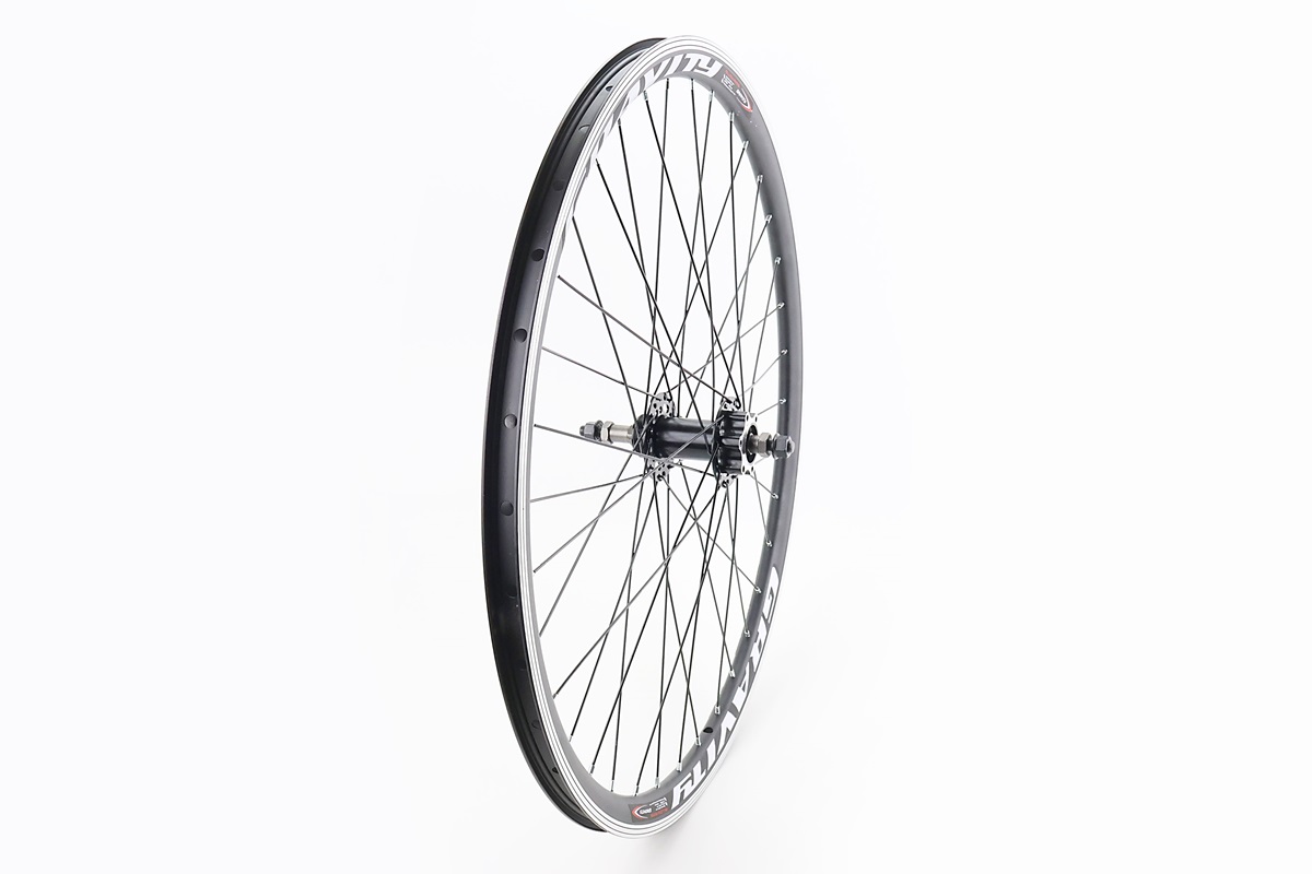 Колесо 27,5" заднее V/Disk-brake, обод и втулка 14Gx36H алюминиевые, под вольнобег, крепл. гайка, "GRAVITY" — изображение 2