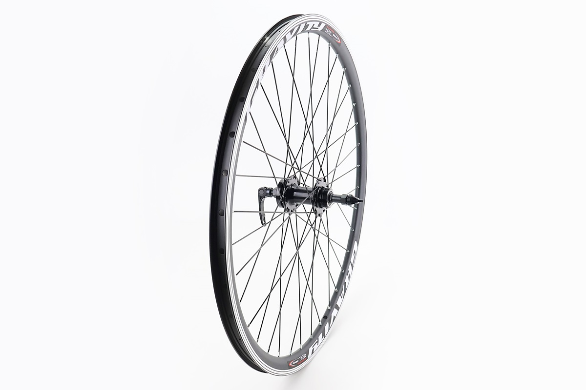 Колесо 27,5" заднее Disk-brake, обод "капля" и втулка 14Gx36H алюминиевые, пром-подшипники NECO MS31R, под вольнобег, крепл. эксцентрик, "GRAVITY"