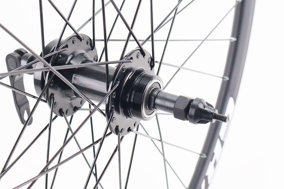 Колесо 27,5" заднее Disk-brake, обод "капля" и втулка 14Gx36H алюминиевые, пром-подшипники NECO MS31R, под вольнобег, крепл. эксцентрик, "GRAVITY" — изображение 3