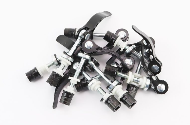 Затискач (ексцентрик) труби сидіння M6x65мм 10шт., алюмінієвий, чорний