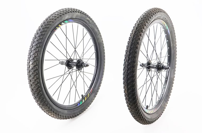 Колеса 20″ переднє+заднє, з шинами WANDA, Disk-brake, обід алюм., втулка 14Gx28H, під вільнобіг, кріпл. гайка