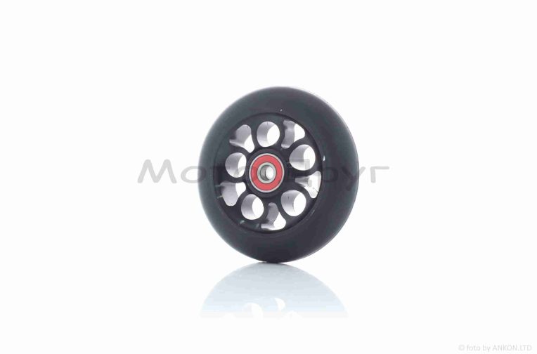 Колесо на самокат с подшипником  608-2RS, металическое, черное, D100mm  #LZ-001-5