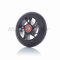 Колесо на самокат з підшипником  608-2RS, металеве, чорне, D100mm  #LZ-001-3