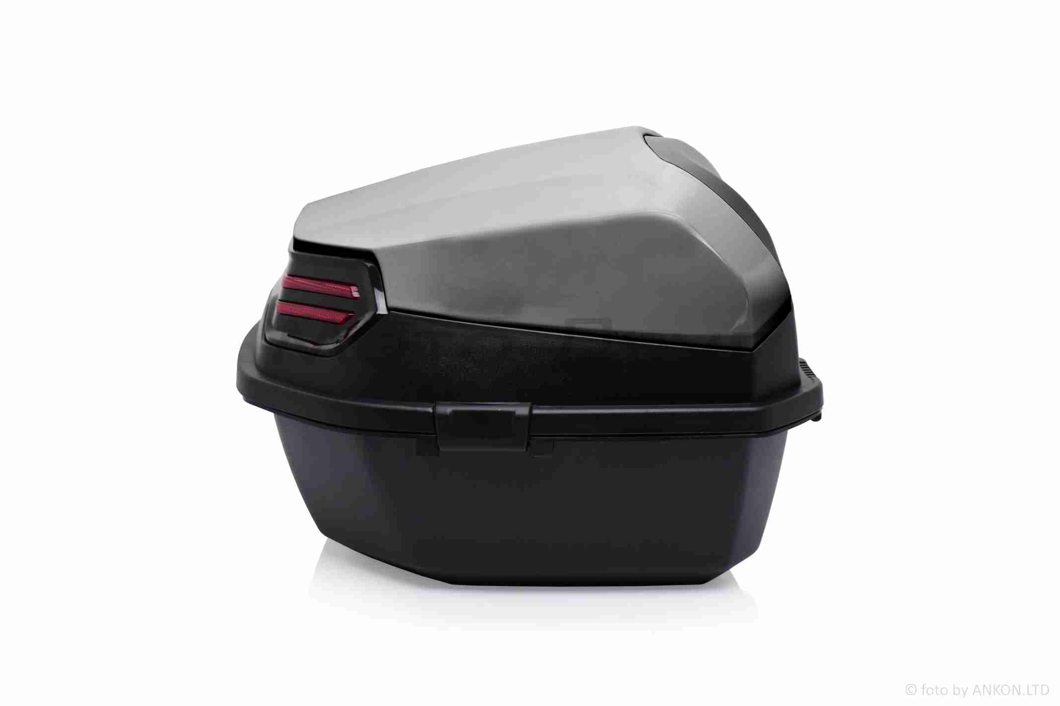 Кофр 48L 39*39*29сm #ROBIK стационарный "JSBM" (темно-серый глянцевый #графит) — изображение 4