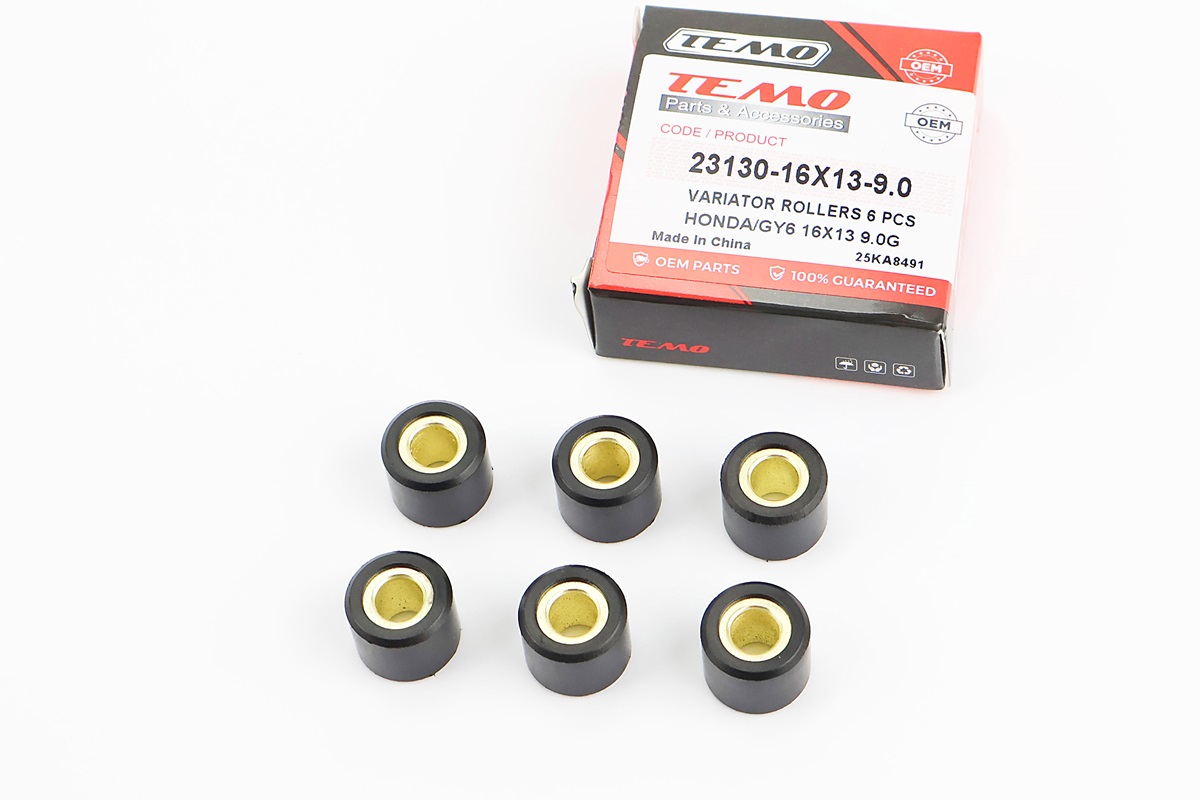 Ролики вариатора 6шт, Honda/GY6 16x13 - 9,0г