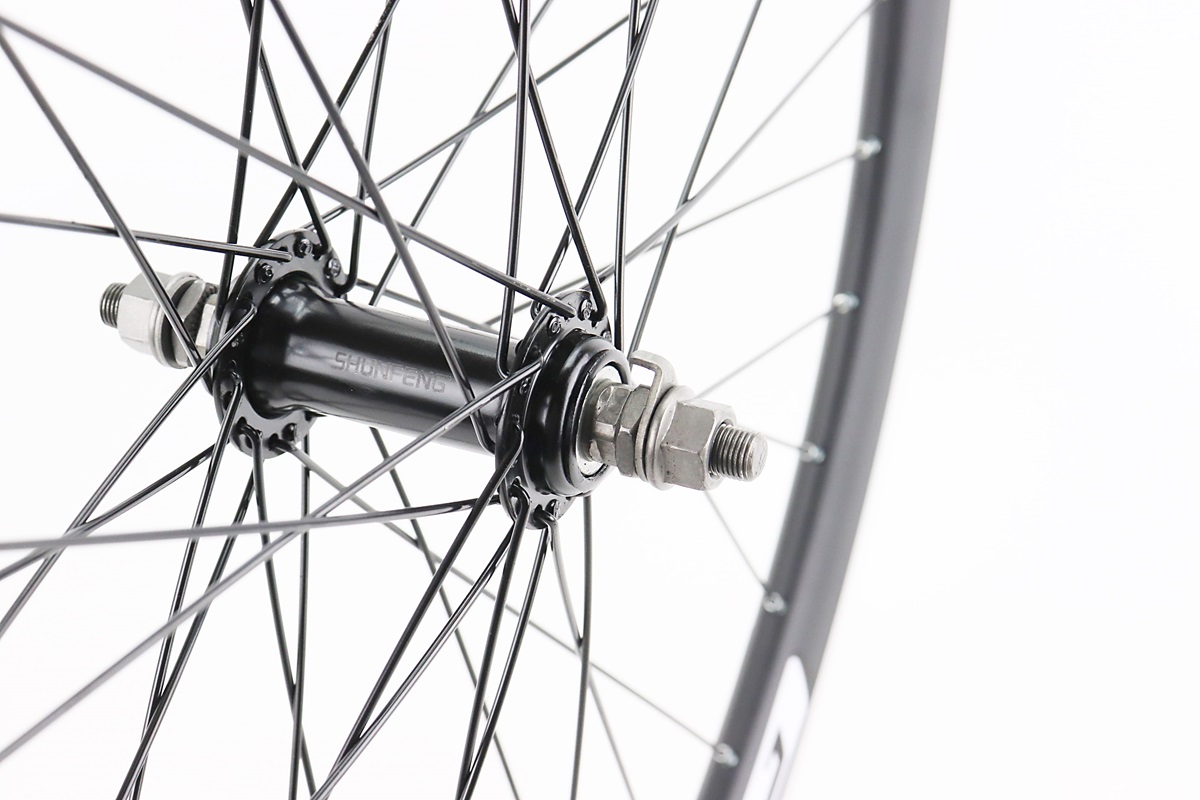 Колесо 26" переднє V-brake, обід "крапля" алюмінієвий, втулка 14Gx36H, кріпл. гайка, "GRAVITY" - Зображення 3
