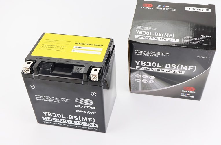 Аккумулятор 12V30Ah YB30L-BS(MF) кислотный (L168*W132*H192mm)