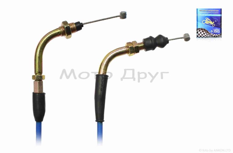 Трос газу  SH125/150  L2420/2300  #PRO  “LIPAI”  (нержавіюча сталь, синій)