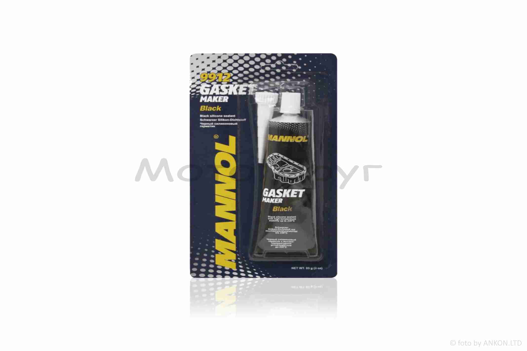 Герметик 85г чорний, силіконовий 230C "MANNOL" НІМЕЧЧИНА #9912