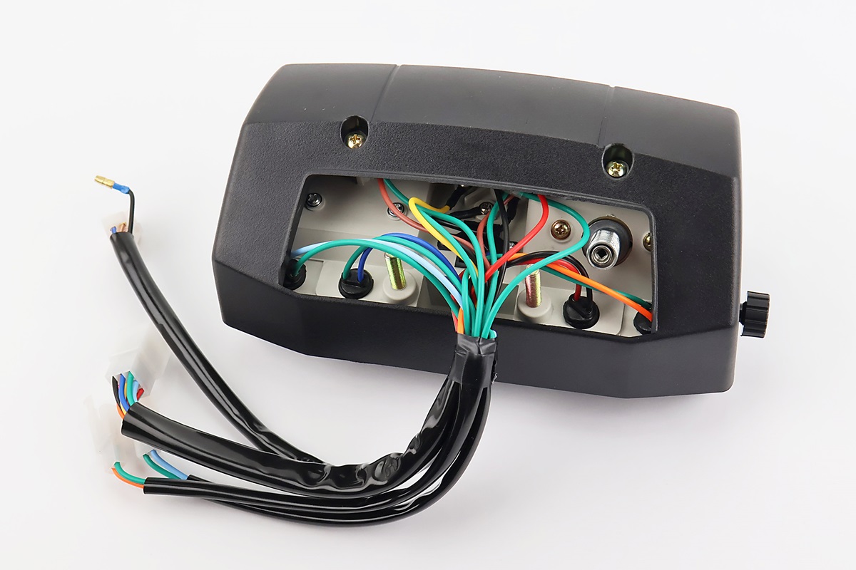 Спидометр в сборе ZS-125J (тахометр электронный), черный, 4 фишки — изображение 2