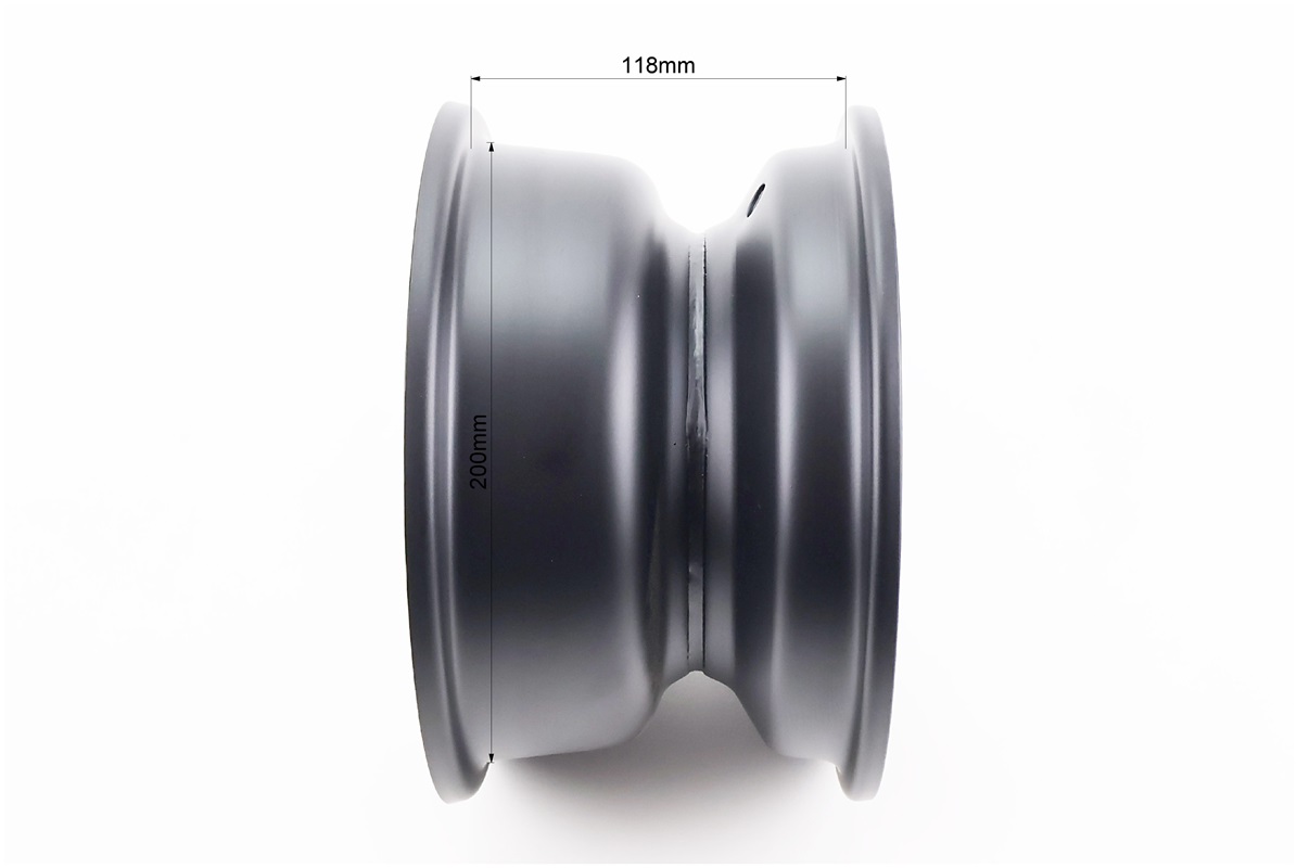 Диск сталевий 8*5 d = 90; 4відп.*110mm, чорний - Зображення 3