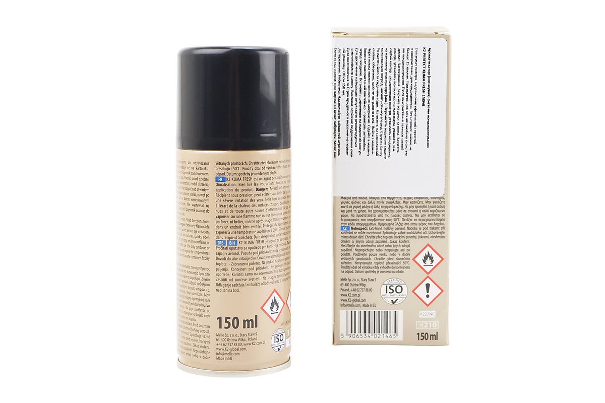 Очиститель кондиционера "KLIMA FRESH NEW CAR SPRAY ", Аэрозоль 150ml — изображение 2