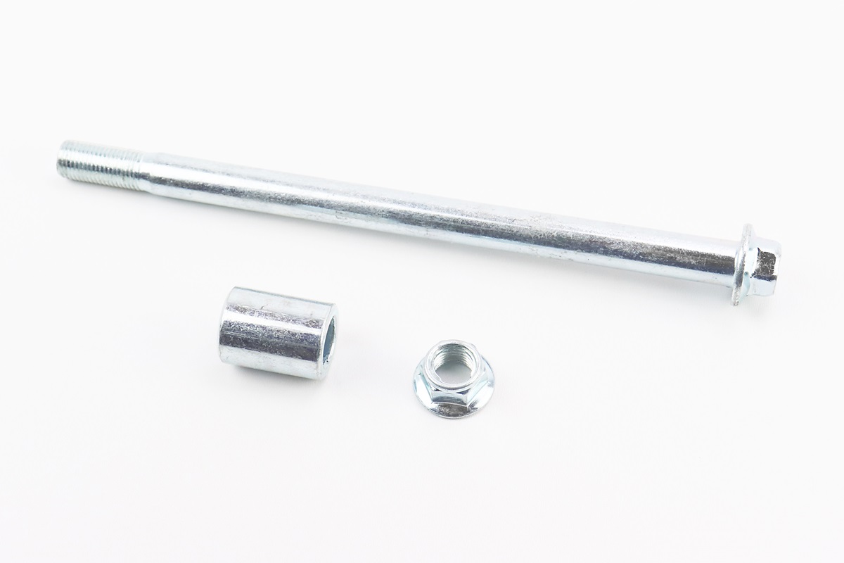 Вісь заднього колеса d15mm; L230mm + втулка, гайка