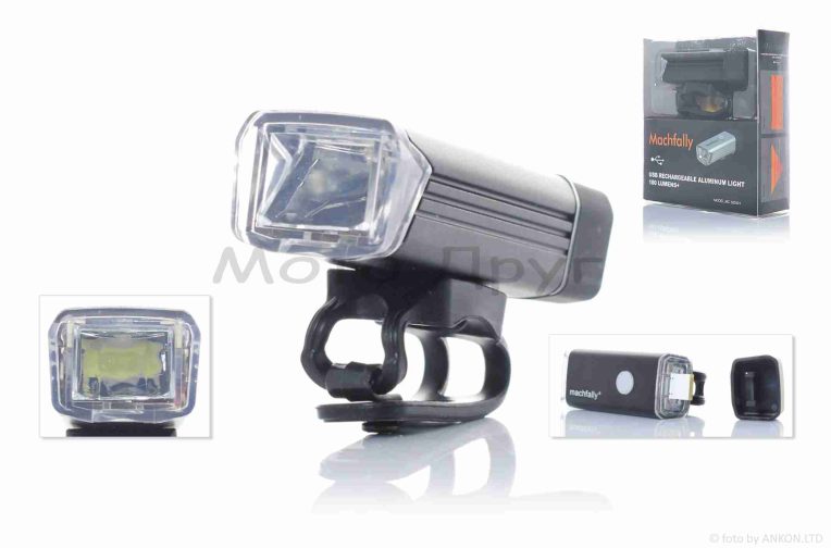 Фара вело USB/1200mAh 180lm 1діод #MC-QD001 #DEN-010 “MACHFALLY”