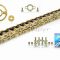 Звезды трансмиссии пара  Delta  428-14/41  +цепь 98L  "LIPAI"  (GOLD)