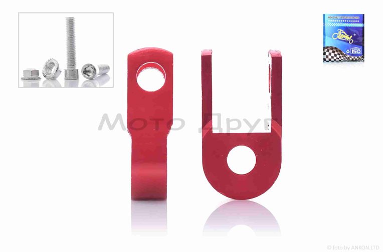 Удлинители амортизаторов  25mm  пара  d10  +болты  красные  “LIPAI”