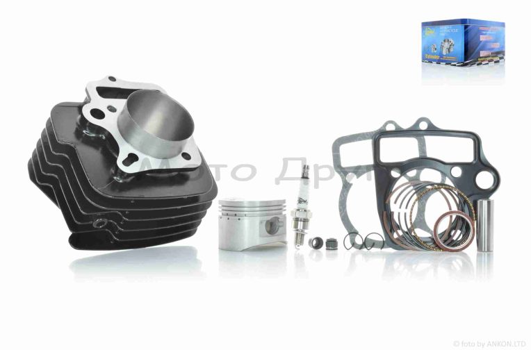 Цилиндр к-кт (цпг) Delta 125, ATV125 D54, p14, h78, алюминий #PRO “LIPAI” (черная)