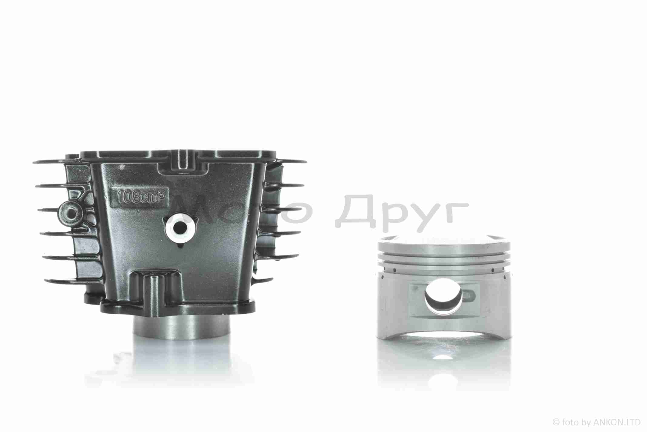 Цилиндр к-кт (цпг) Delta 125, ATV125 D54, p14, h78, алюминий #PRO "LIPAI" (черная) — изображение 4