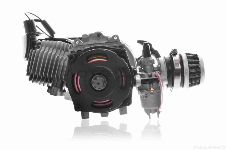 Двигатель  POCKET BIKE, ATV  2T 50cc  (карбюратор, нулевик)