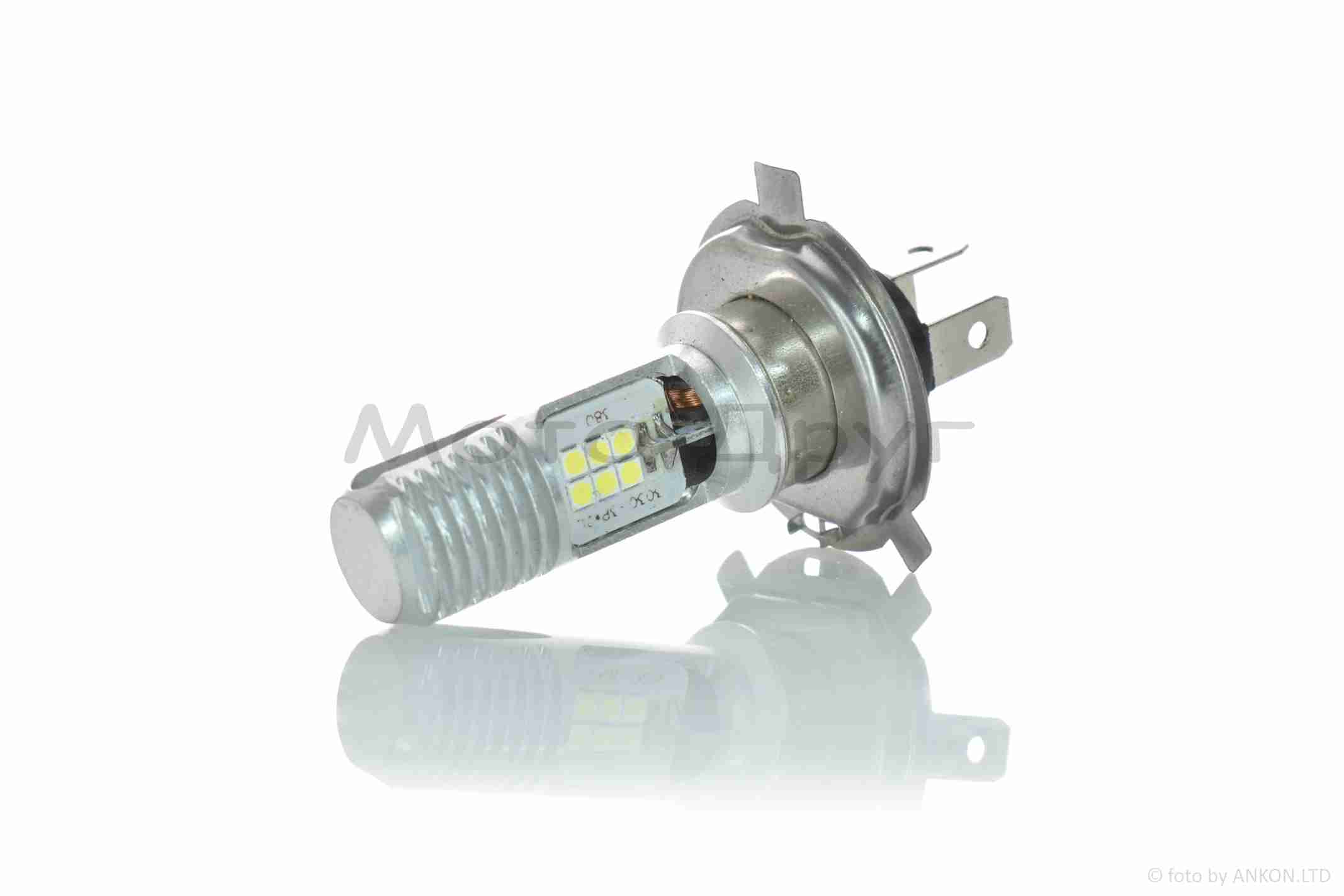 Лампа фары диодная H4 12V 35/35W 12 кристаллов "LIPAI" — изображение 2