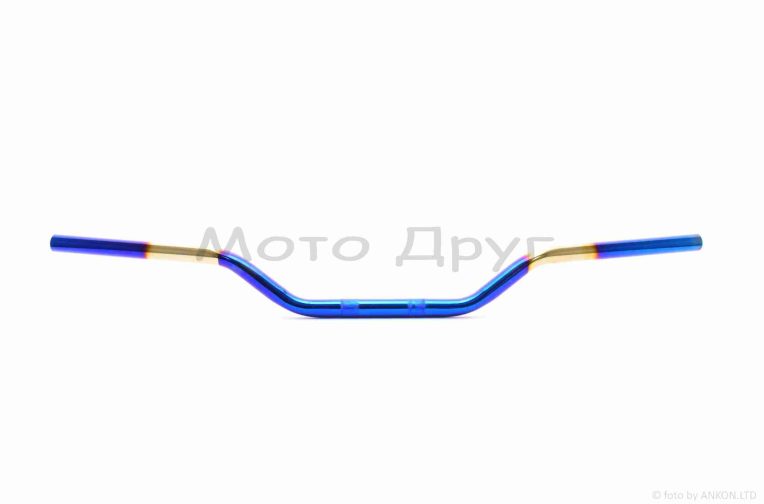 Кермо мото  d22‑22‑22, L800, h70  сталь  “JSBM”  (#Plasma, синій/жовтий)