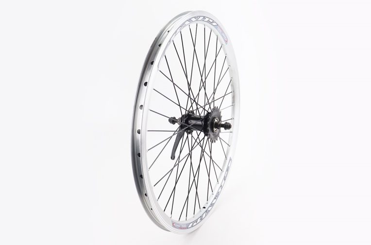 Колесо 24″ заднее V-brake, обод “капля” и втулка 14Gx36H алюминиевые, крепл. гайка, “GRAVITY”