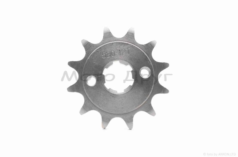 Звезда трансмиссии передняя  520-12T, d20, шлиц коробки 4mm  “YM”  CB/CG