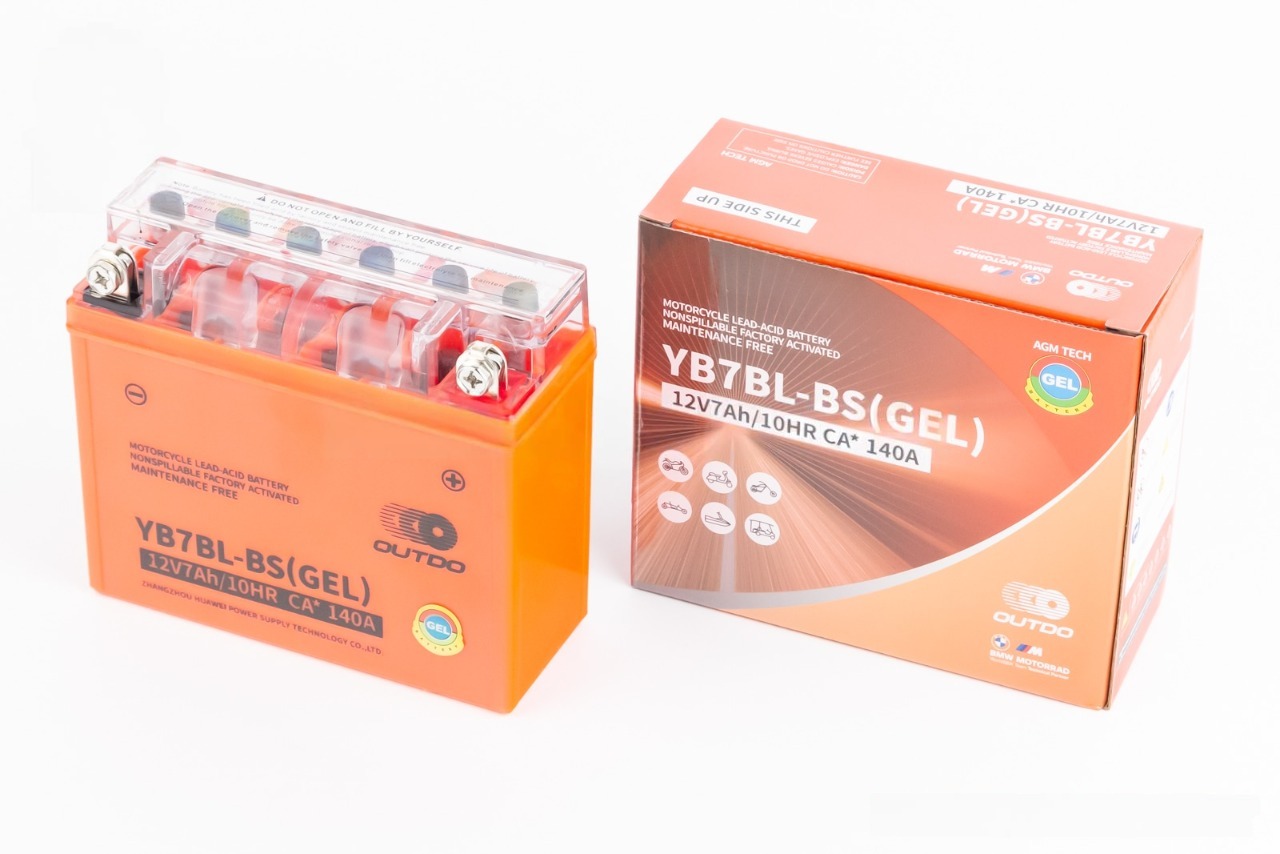 Акумулятор 12V7Ah YB7BL-BS GEL (L145*W60*H130мм) "OUTDO"