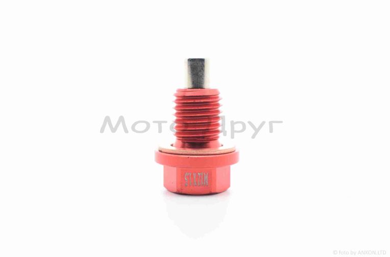 Болт слива масла  M12x1.5  с магнитом  “OTOM”  (красный)