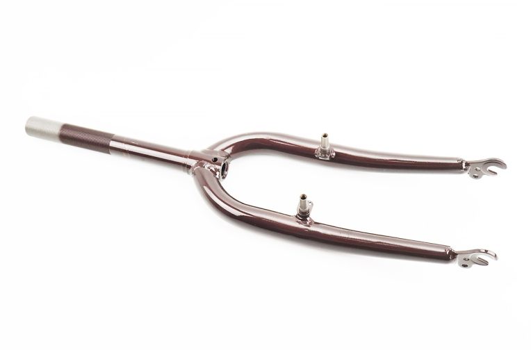 Вилка 20″ с резьбой 1″ (25,4мм), шток 210мм, V-brake, коричневая