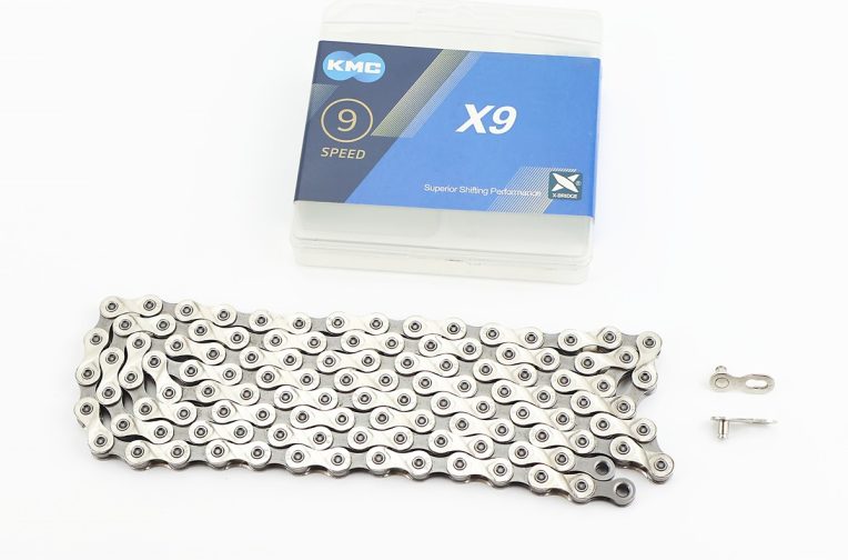 Цепь приводная 1/2х11/128х116L 9 скоростей, серебристо-серая X9 ” Китай”