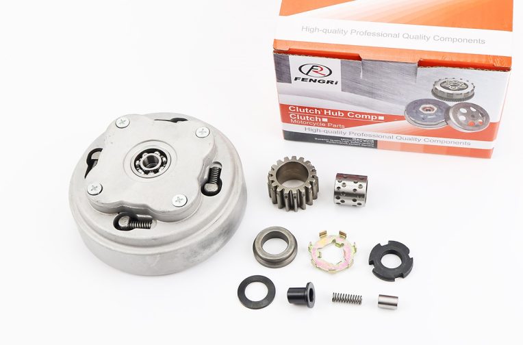 Сцепление двухдисковое в сборе (корзина) Delta 110/125cc “механика” + 9 деталей