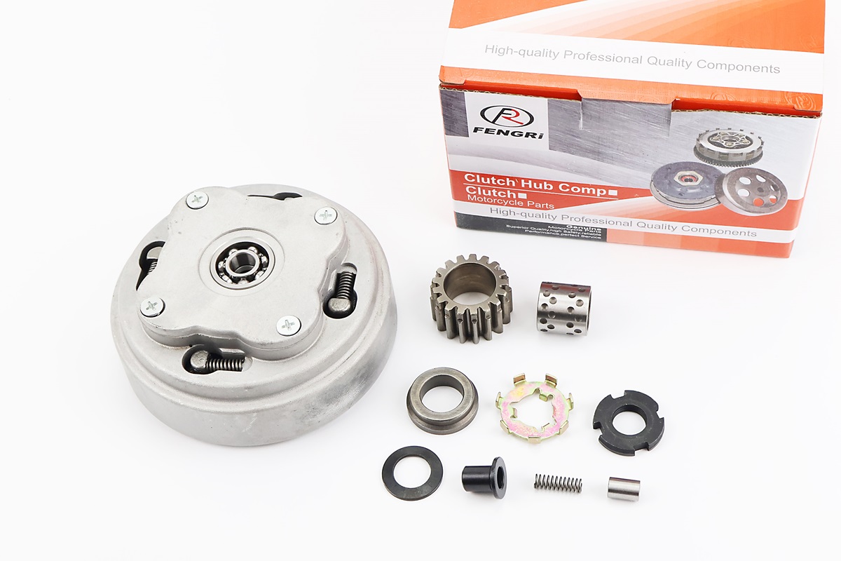 Сцепление двухдисковое в сборе (корзина) Delta 110/125cc "механика" + 9 деталей