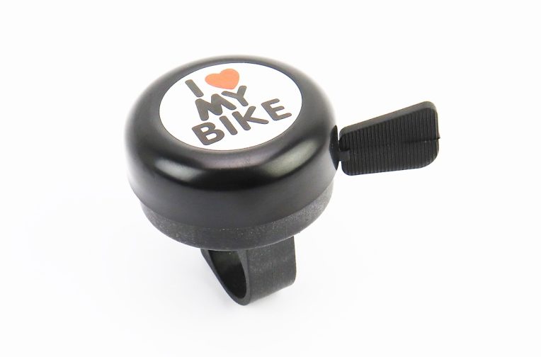 Дзвінок механічний “I love my Bike”, чорний