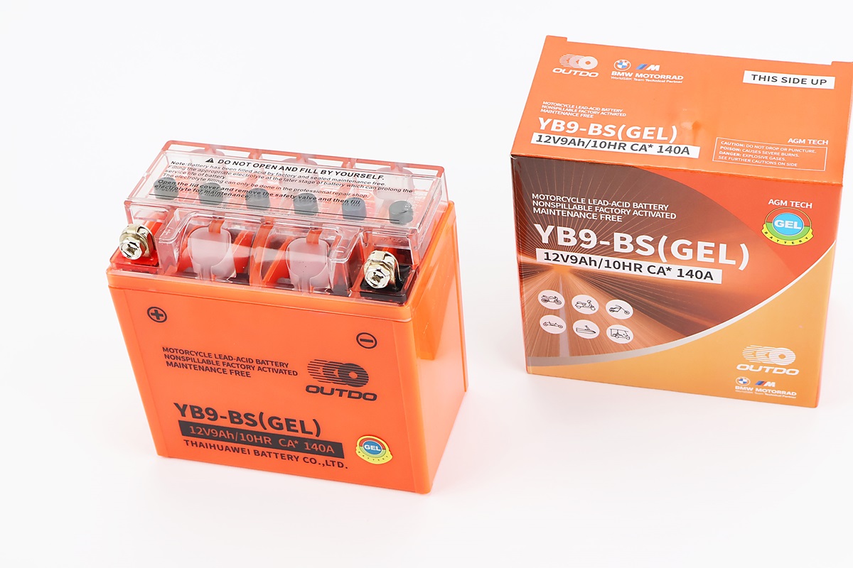 Акумулятор 12V9Ah YB9-BS GEL (L135*W75*H135mm) "МОТО"