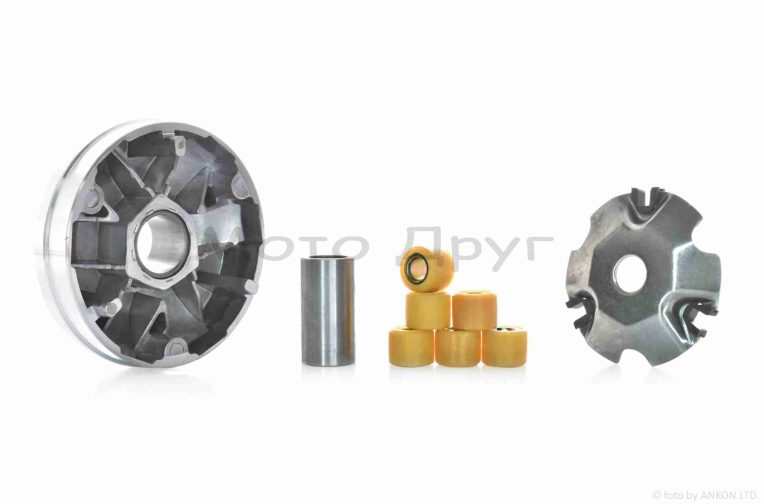 Вариатор передний  GY6 80/100  ролики 10.0g  +палец