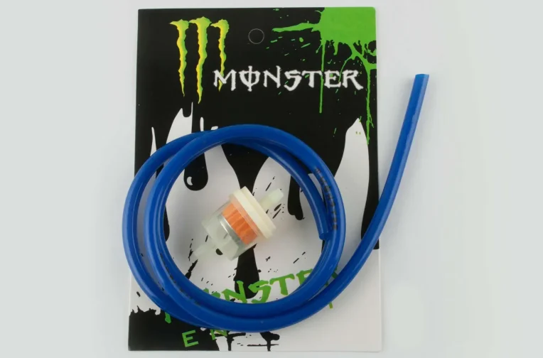 Шланг топливный Ø4mm, 1 метр (синий) MONSTER ENERGY (XJB)