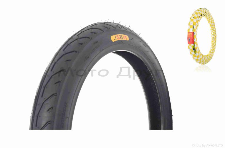 Покришка мото 17″ 2.75-17 TT, 6PR, 40%, 47J “JSBM” #GMT-168