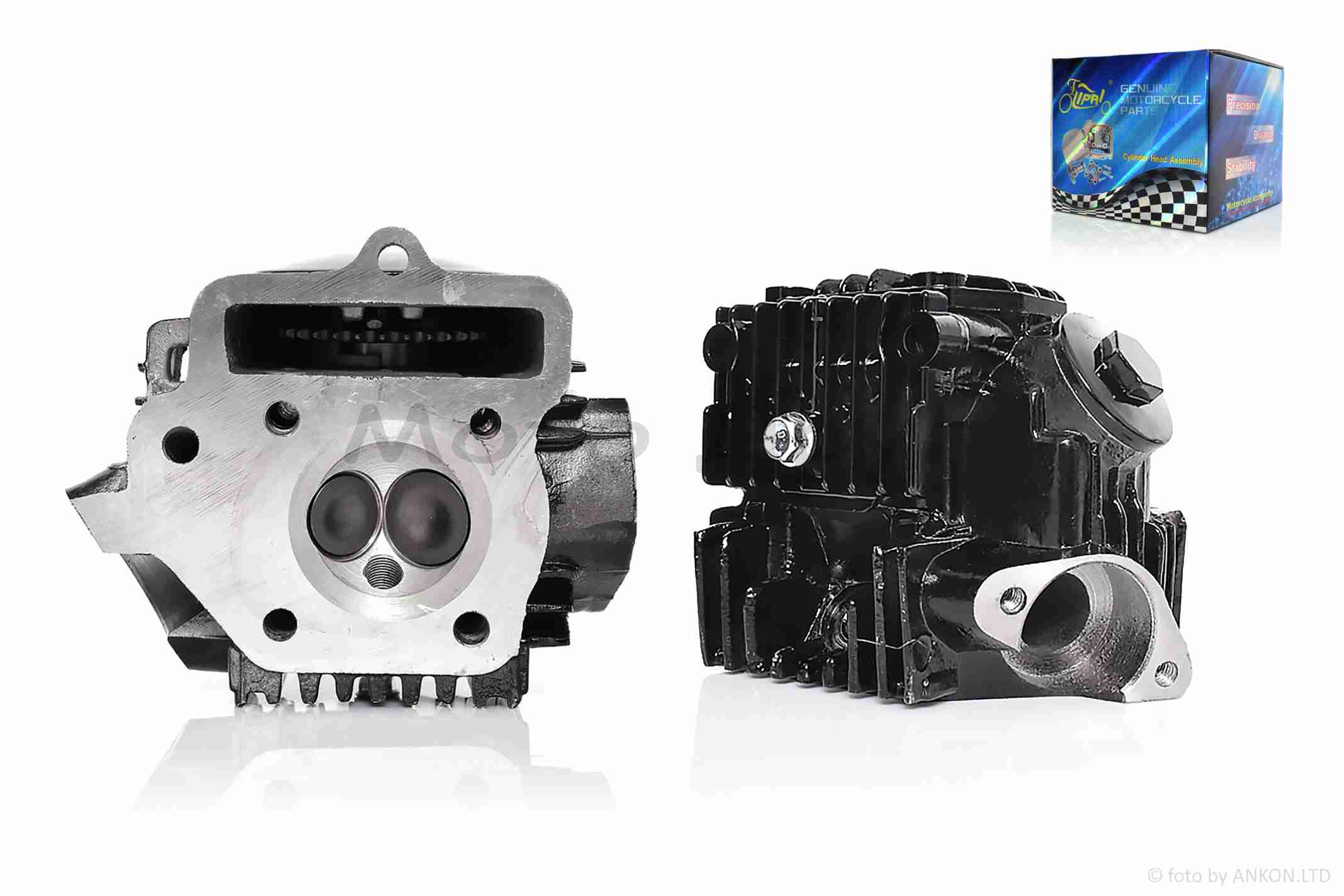 Головка циліндра 147FMD Delta 70 D47, d20/23 у зборі чорна #PRO "LIPAI" - Зображення 2
