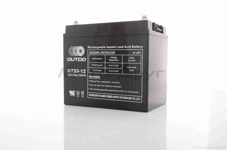 Акумулятор SLA 12V 33A 194-132-170mm OT33-12 “OUTDO” (2026)