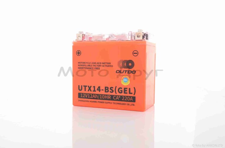 АКБ GEL 12V 12A 148-85-145mm UTX14-BS “OUTDO” (2026)