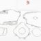 Loncin LX250GY-3 Прокладки двигуна CBB-250cc-65,5мм, к-кт 7 деталей