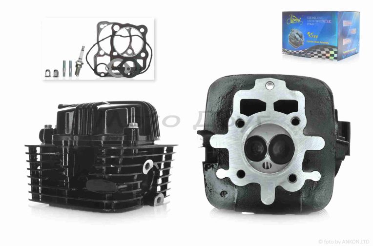 Головка циліндра 167FMM CG250 D67, d28/34 у зборі #PRO “LIPAI” (чорна)