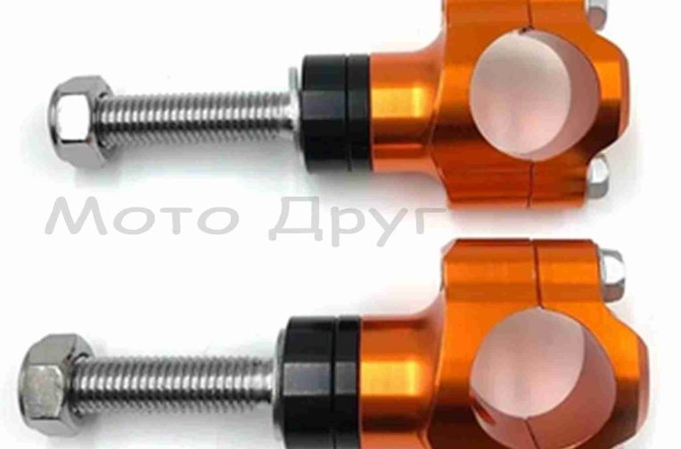 Кронштейни кріплення керма  CNC  d28  “OTOM”  (помаранчеві)