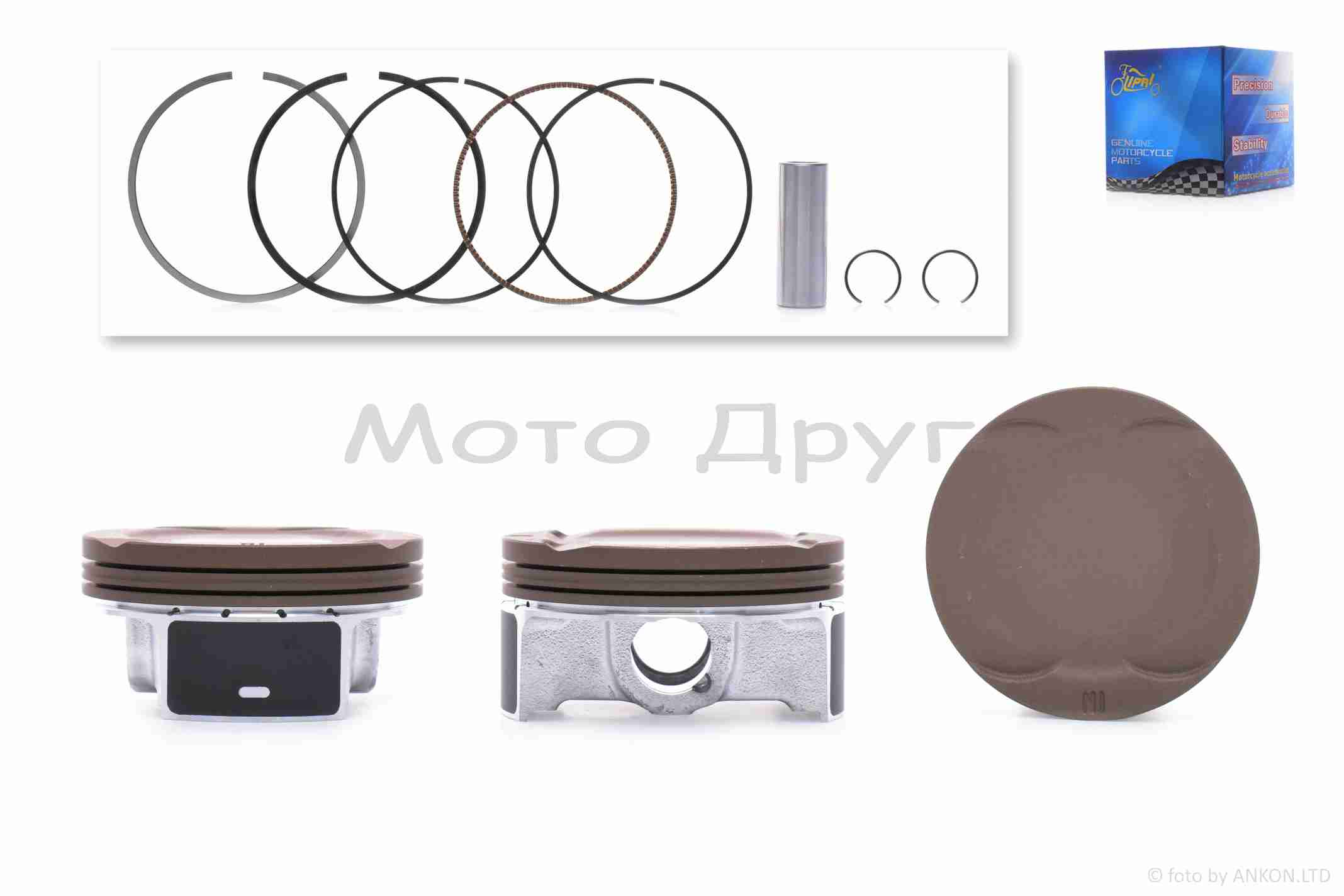 Поршень к-кт YB300H (176FMN) STD 76.00, p-17 тефлон "LIPAI"