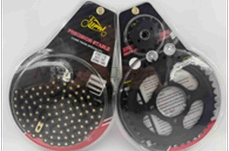 Звезды трансмиссии пара  Delta  428-14/41  +цепь 98L  #PRO  “LIPAI”  (BLACK GOLD)