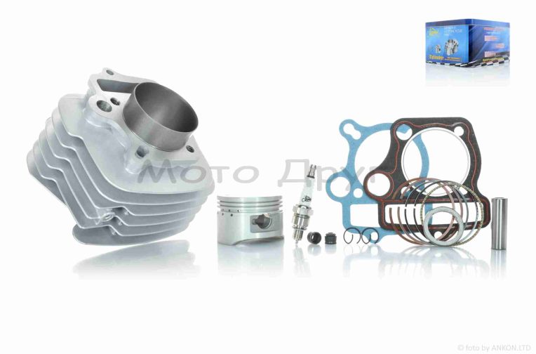 Цилиндр к-кт (цпг) Delta 125, TTR125 D54, p13, h78, алюминий #PRO “LIPAI” (серая)