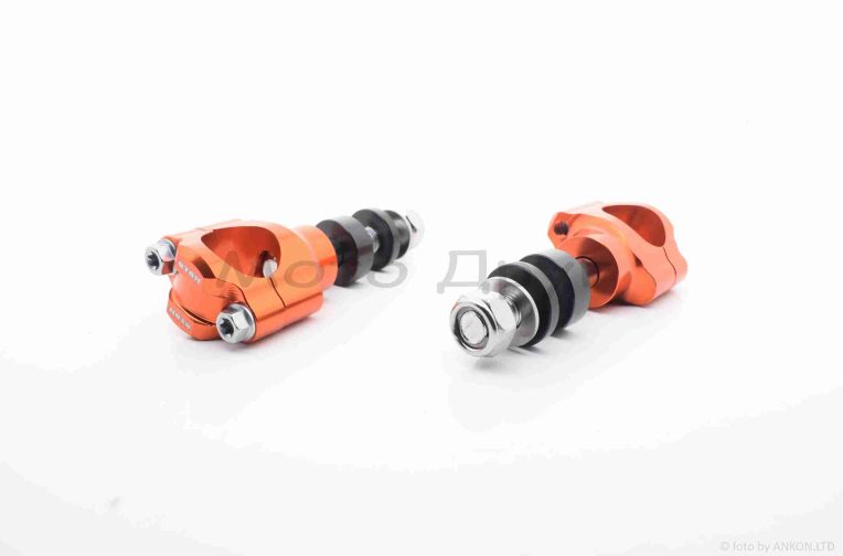 Кронштейны крепления руля CNC d28 “OTOM” (оранжевые)