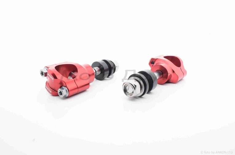 Кронштейны крепления руля CNC d28 “OTOM” (красные)