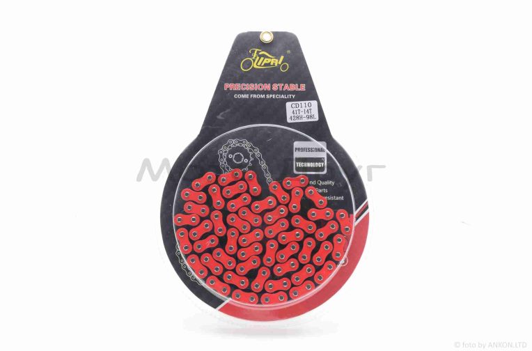 Зірки трансмісії пара Delta 428-14/41 +ланцюг 98L #PRO “LIPAI” (RED)
